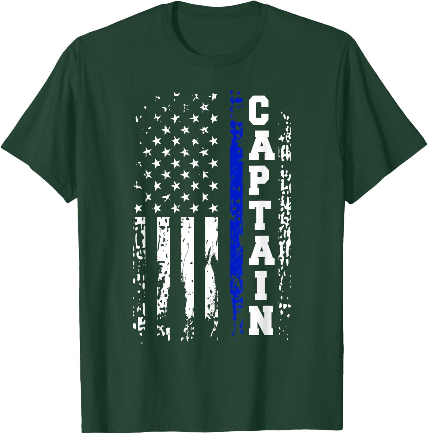 Police Captain Shirt Police Rank Captain Gift T-Shirt - T-Shirt | Forest