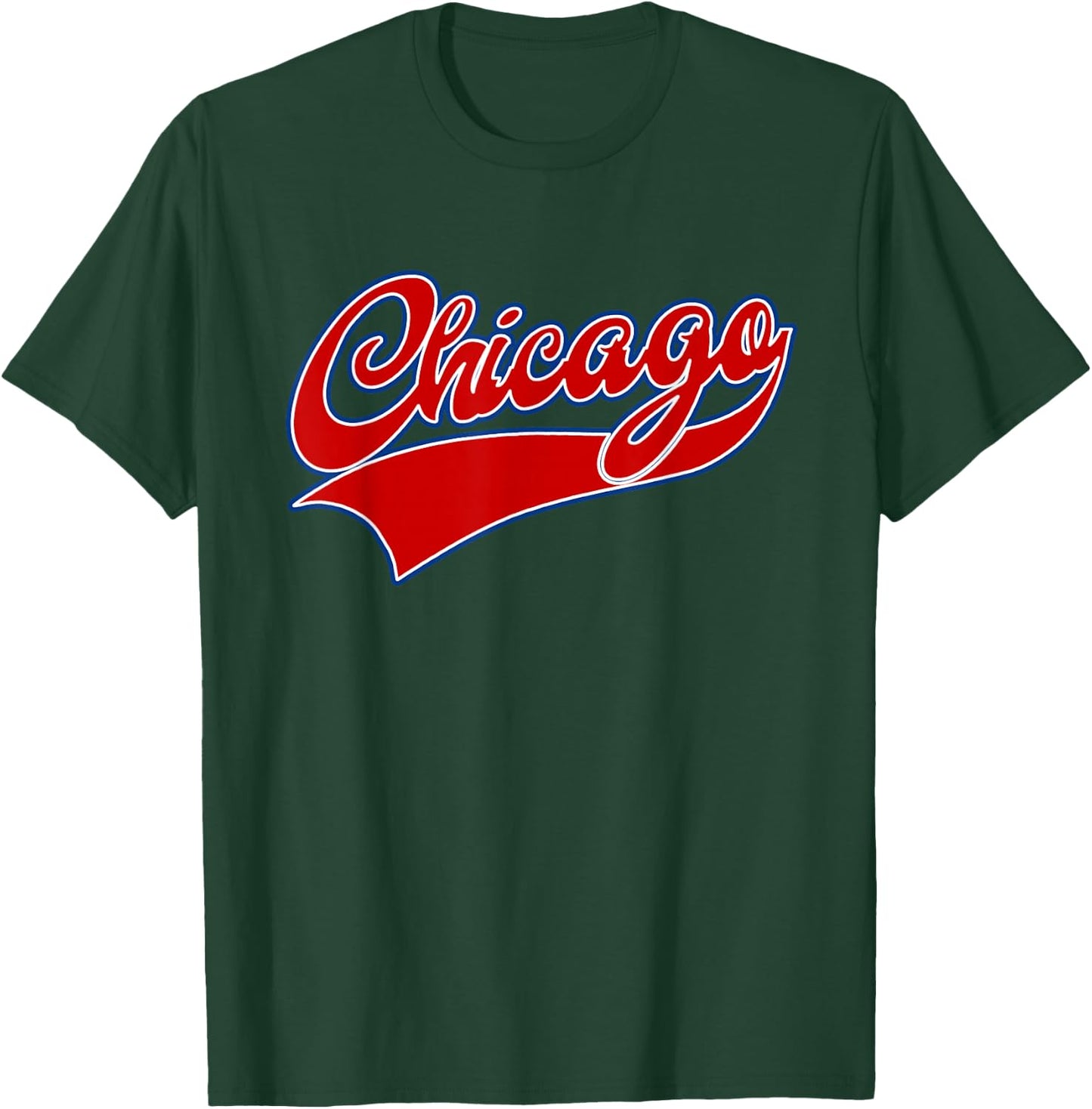CHICAGO - Throwback Design - Classic T-Shirt - T-Shirt | Forest