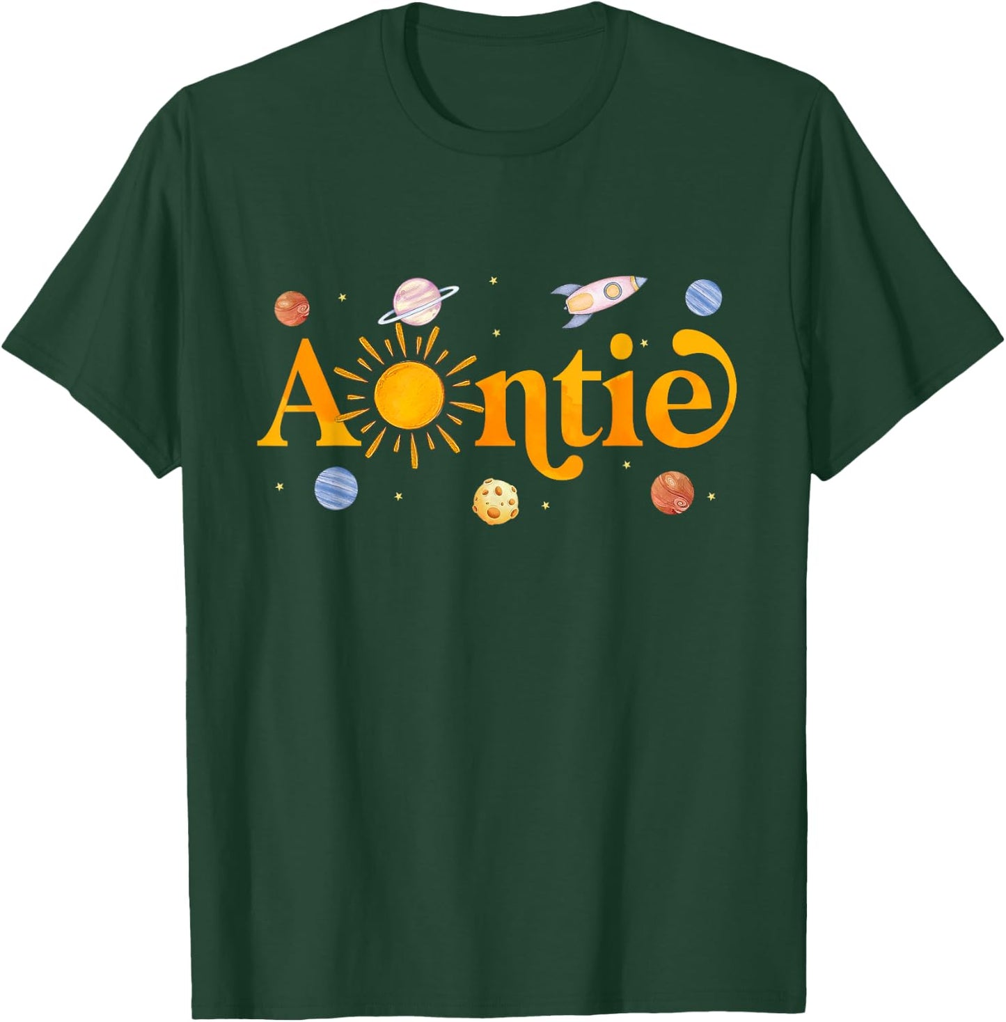Auntie of The Birthday First Trip Around The Sun Bday Boy T-Shirt - T-Shirt | Forest