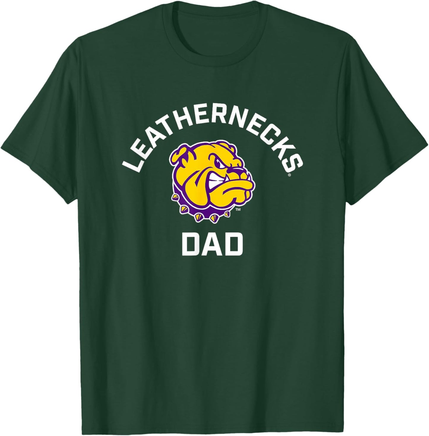Western Illinois University Leathernecks Arched Dad T-Shirt - T-Shirt | Forest