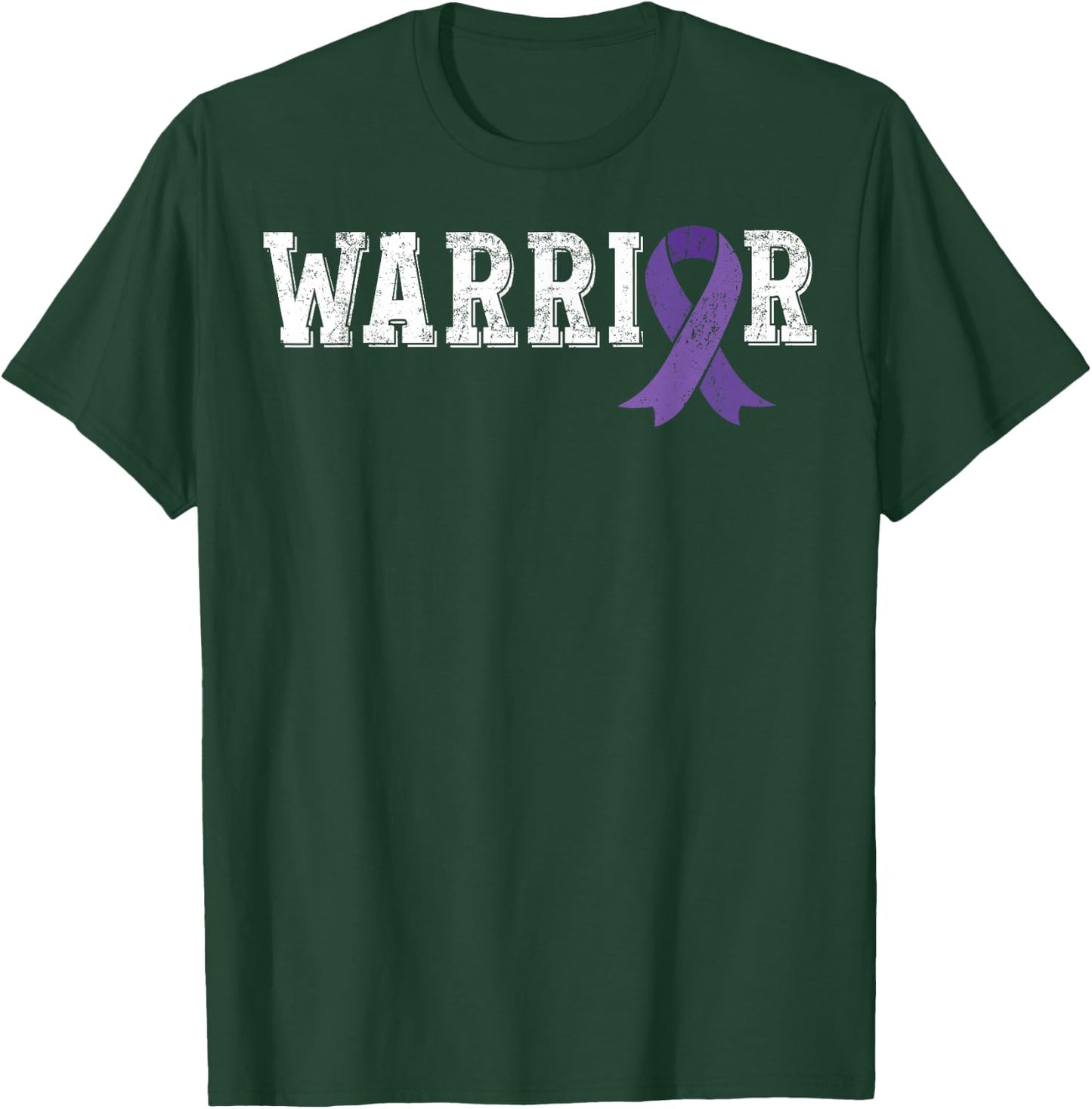 Testicular Cancer Awareness Products Purple Ribbon Gift T-Shirt - T-Shirt | Forest