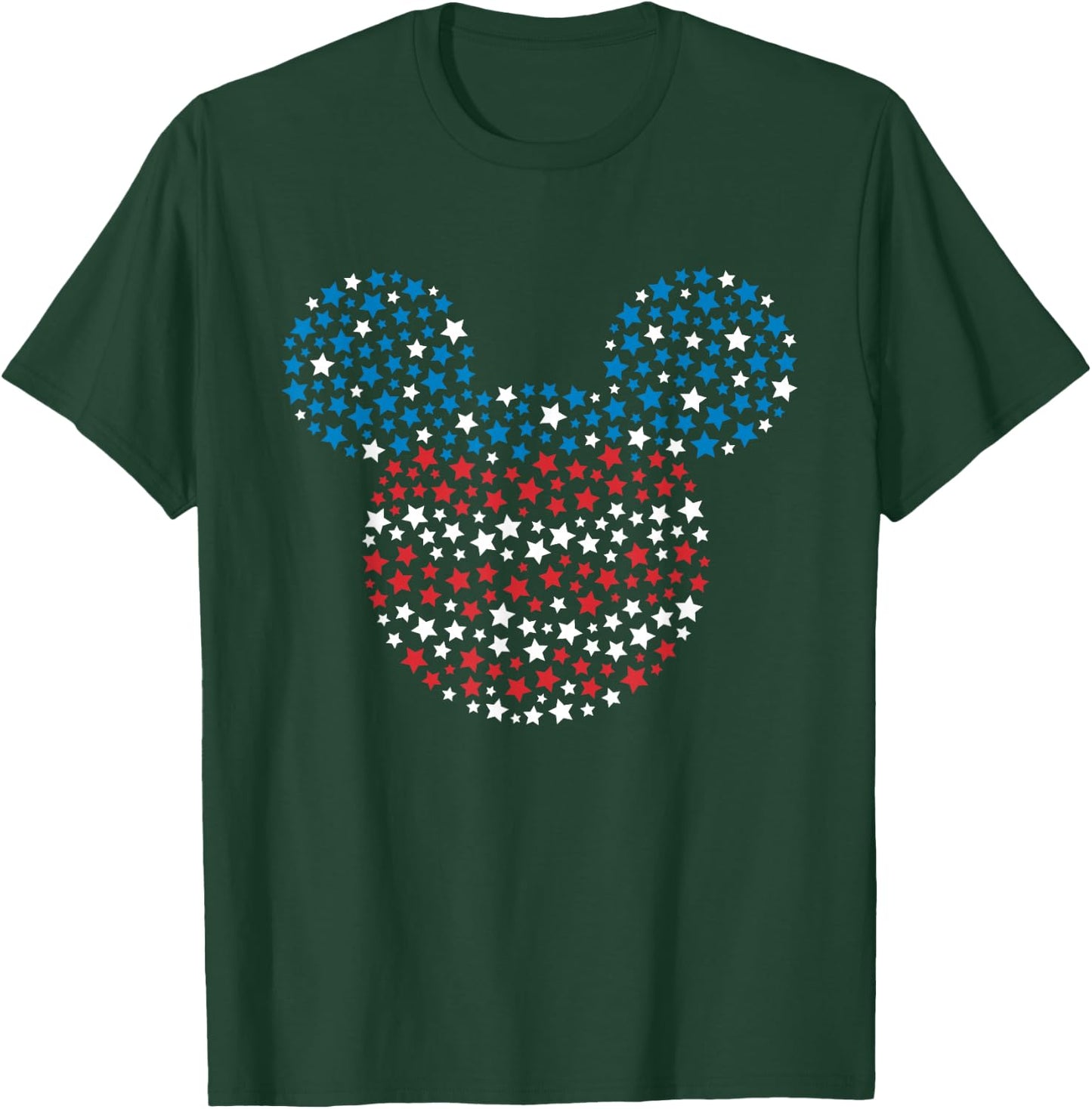 Disney Mickey Mouse Red White and Blue Stars T-Shirt - T-Shirt | Forest