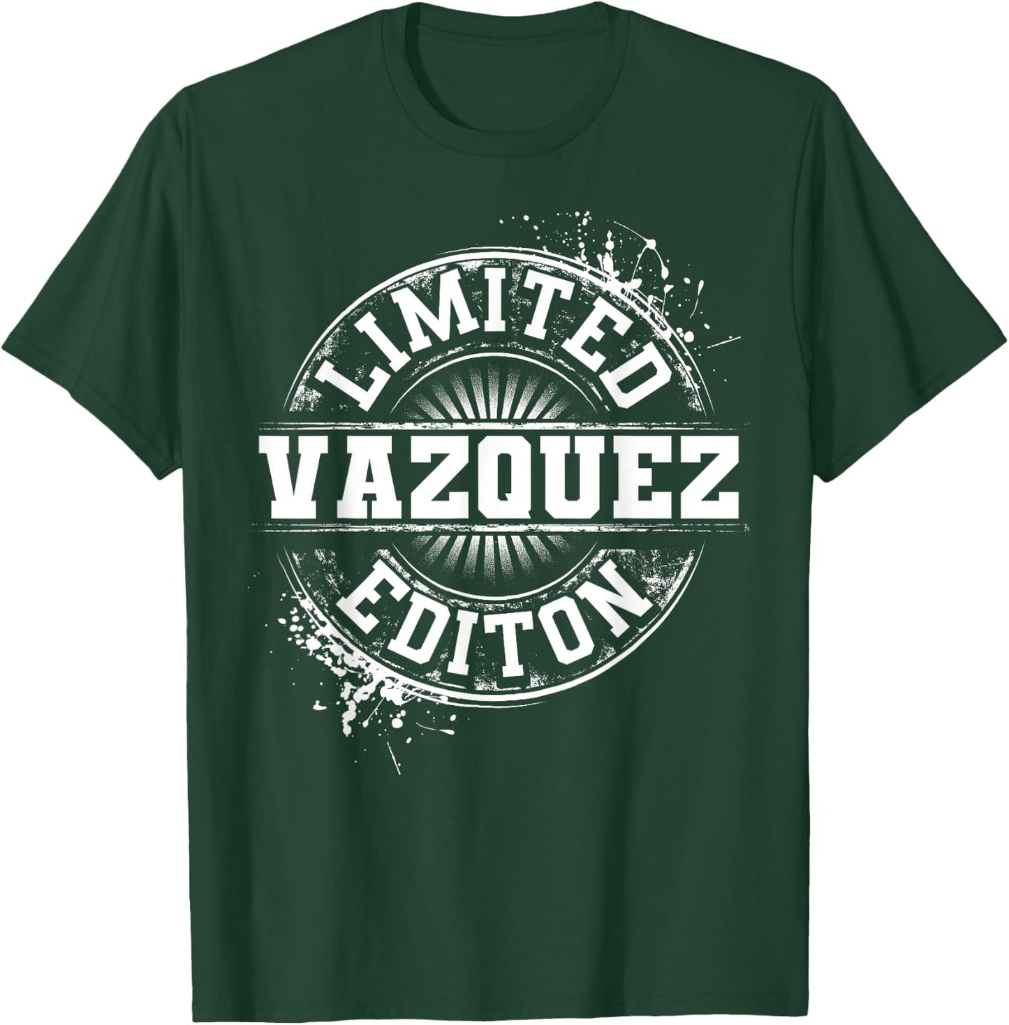 VAZQUEZ Funny Surname Family Tree Birthday Reunion Gift T-Shirt - T-Shirt | Forest