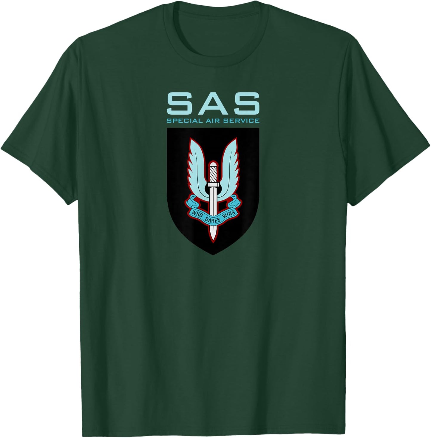 Uk Sas Special Air Service British Army Special Forces T-Shirt - T-Shirt | Forest