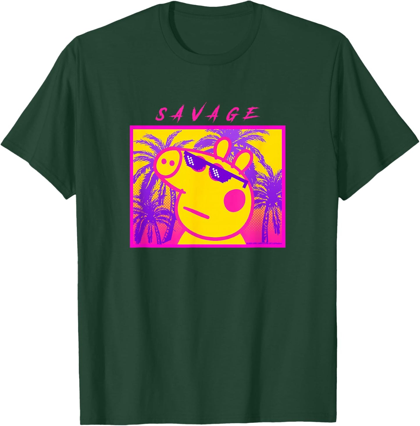 Peppa Pig Savage Portrait T-Shirt - T-Shirt | Forest