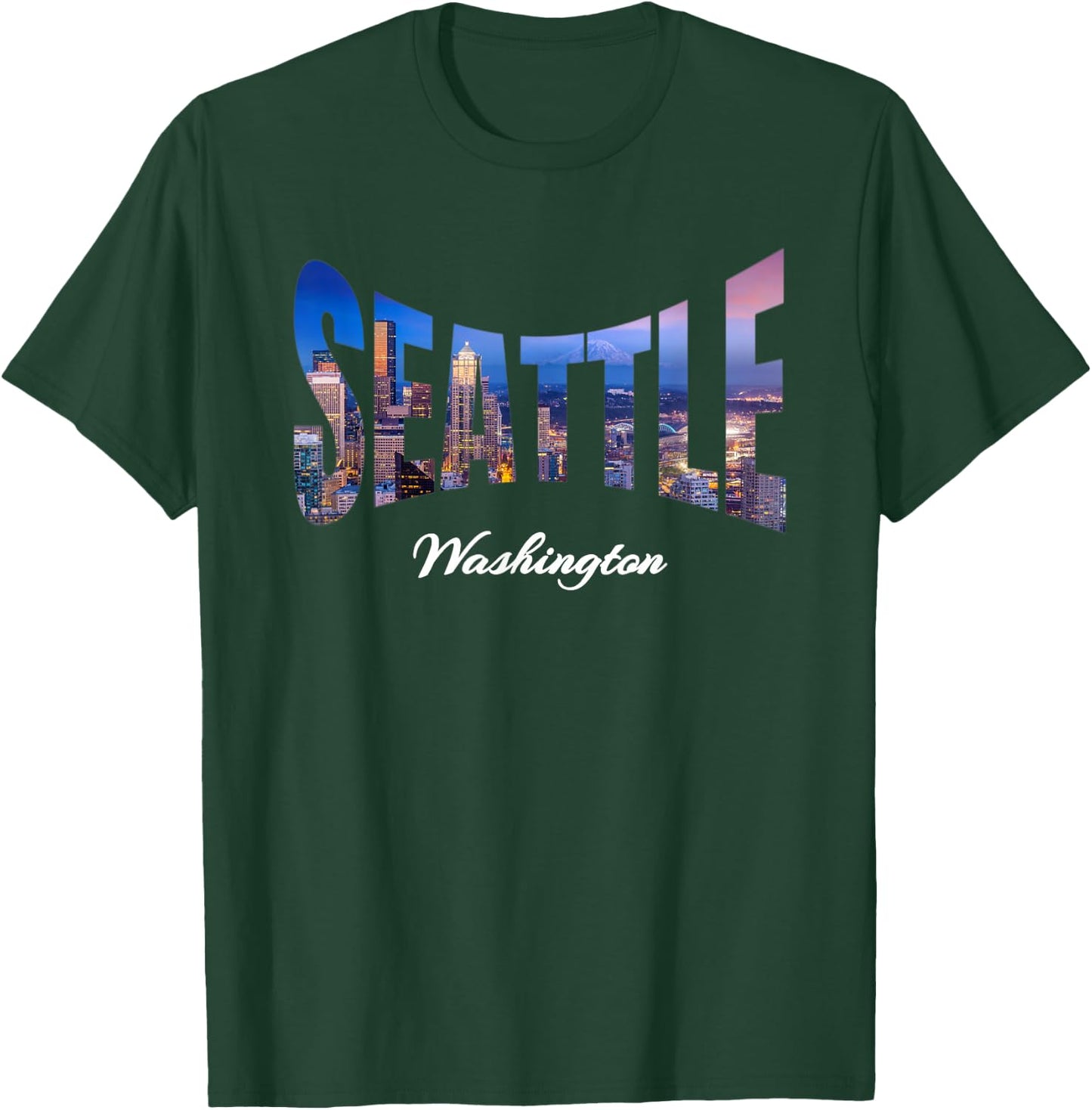 Seattle Washington City Souvenirs T-Shirt - T-Shirt | Forest