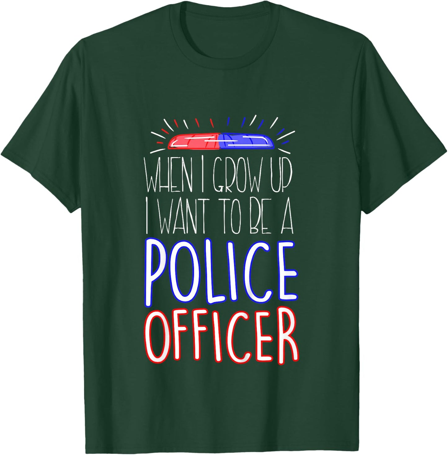 Future Police Officer T-Shirt - T-Shirt | Forest