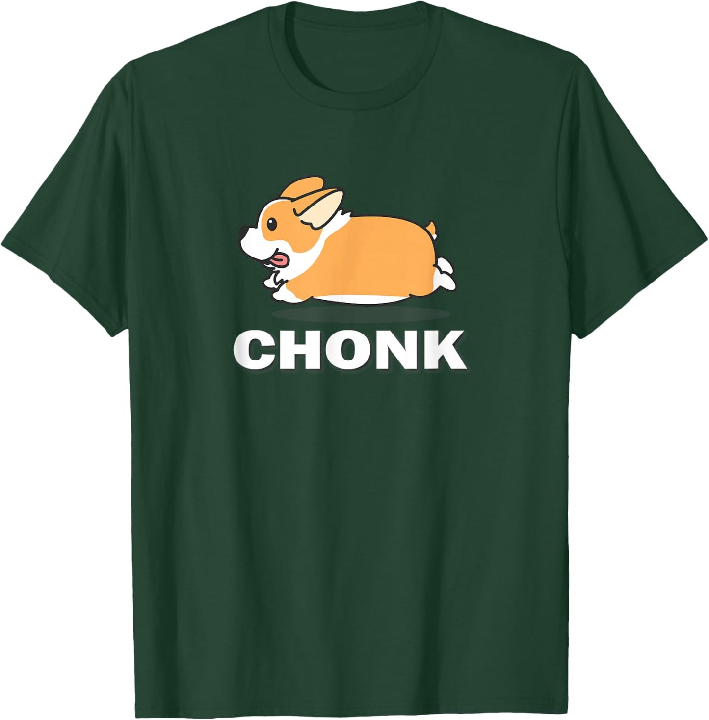 Funny Fat Chonk Pembroke Welsh Corgi Dog Lover T-Shirt - T-Shirt | Forest