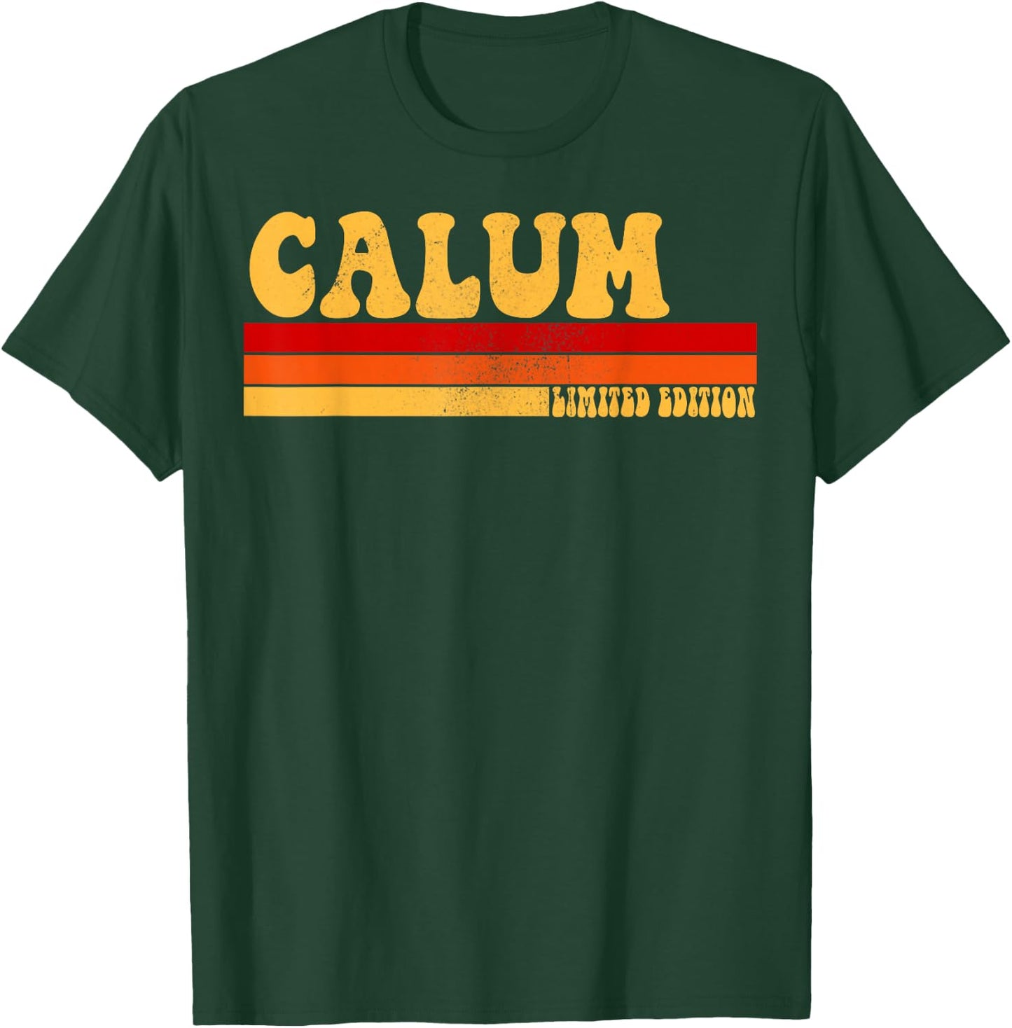 CALUM Name Personalized Idea Men Retro Vintage CALUM T-Shirt - T-Shirt | Forest