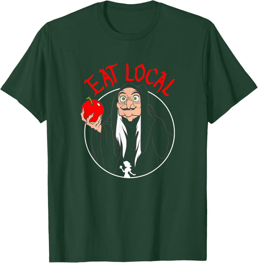 Disney Snow White Evil Queen Apple Eat Local T-Shirt - T-Shirt | Forest