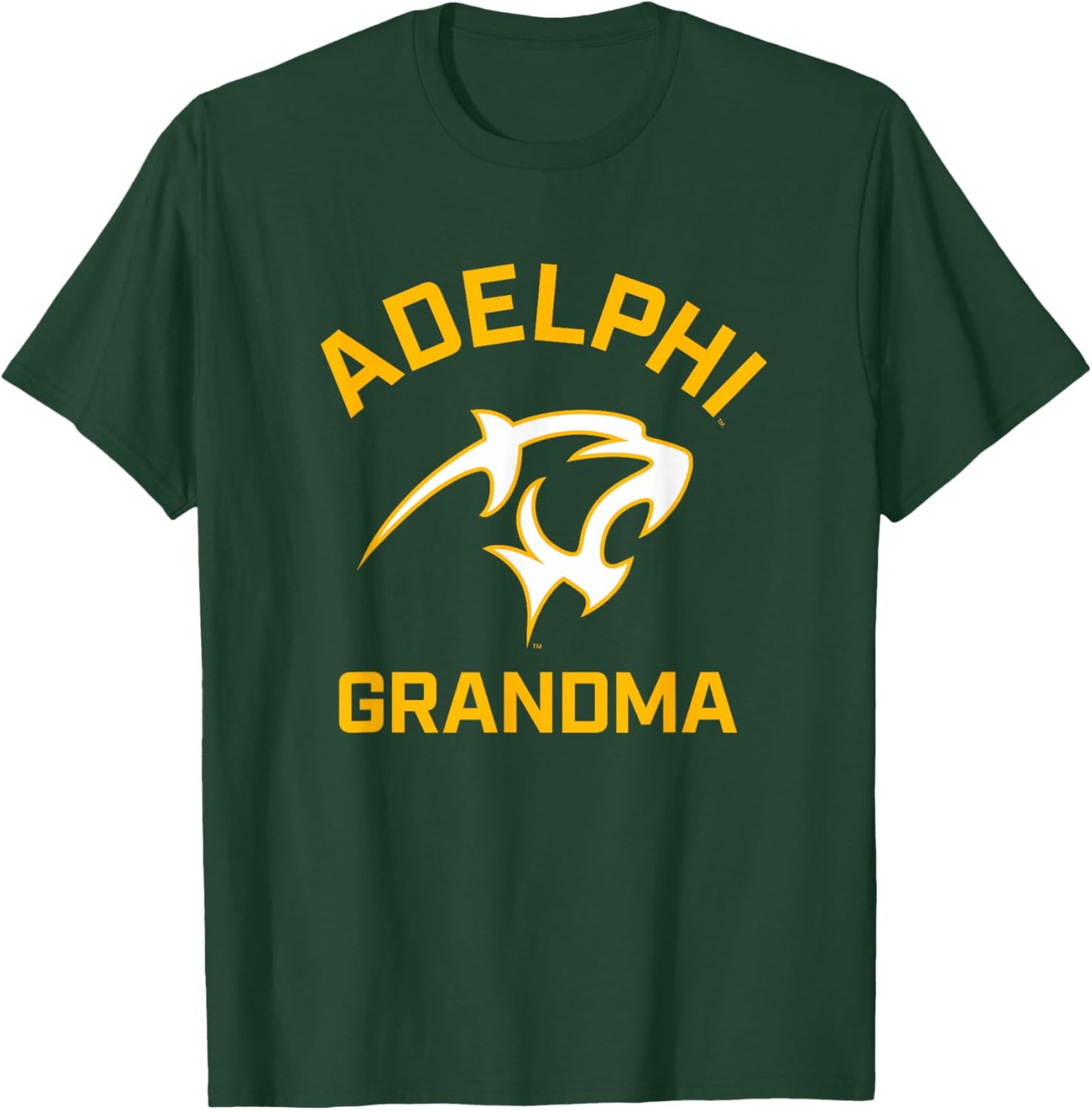 Adelphi University Panthers Arched Grandma T-Shirt - T-Shirt | Forest