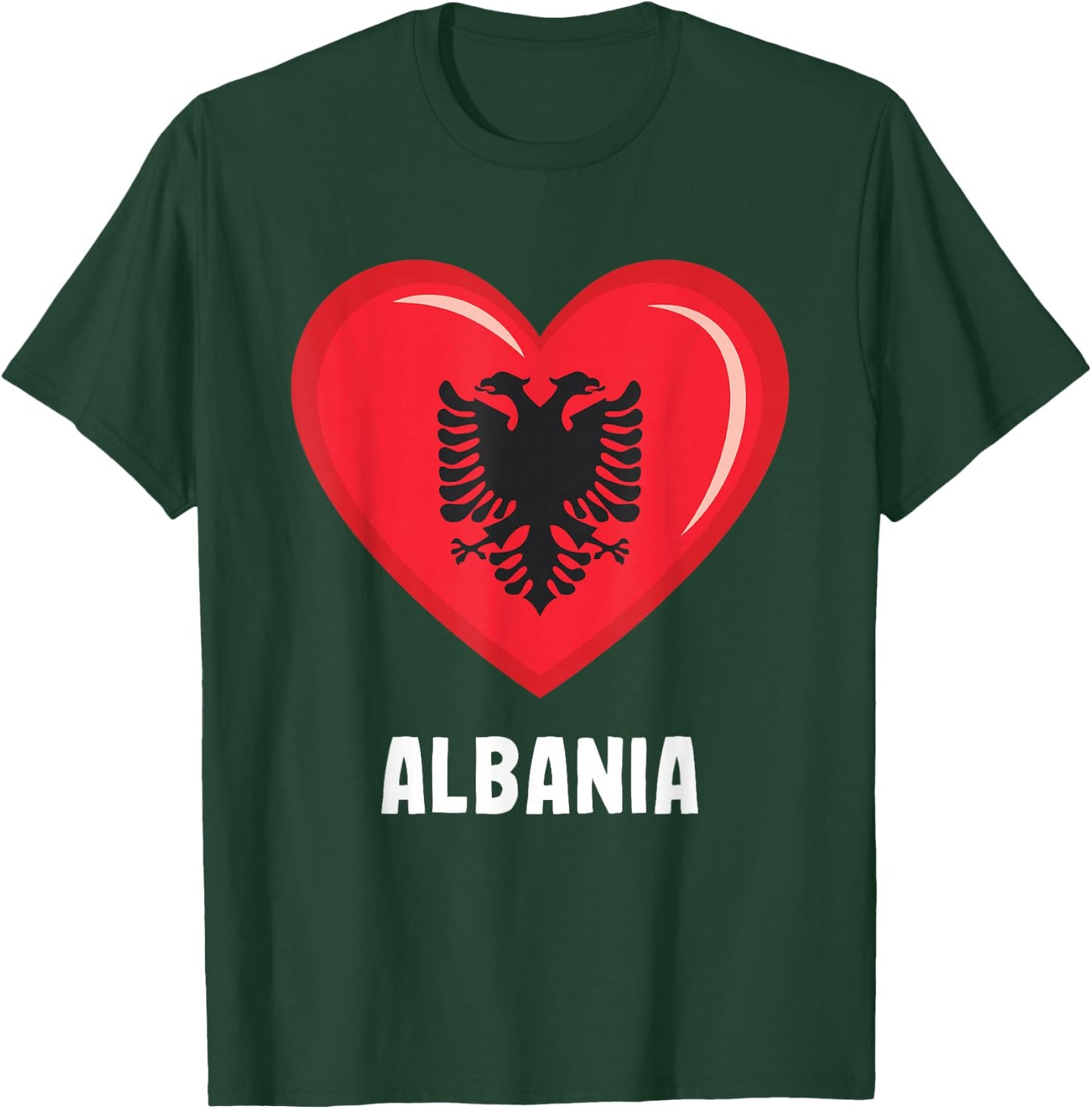 Albania Flag Jersey | Albanian T-Shirt - T-Shirt | Forest