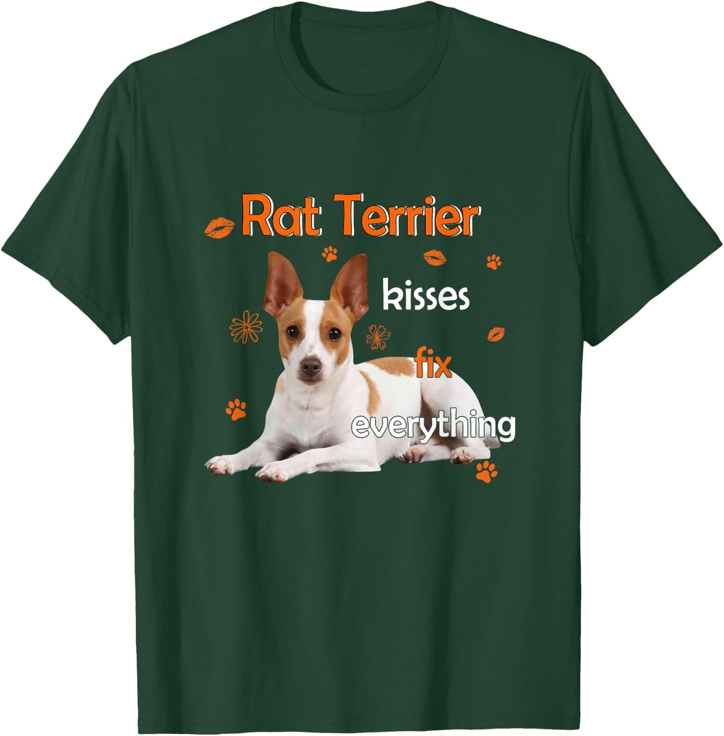 Rat Terrier Kisses Fix Everything T-Shirt - T-Shirt | Forest