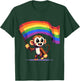 Pixel Monkey Rainbow Lesbian Gay CSD Pride Party Queer LGBT T-Shirt - T-Shirt | Forest