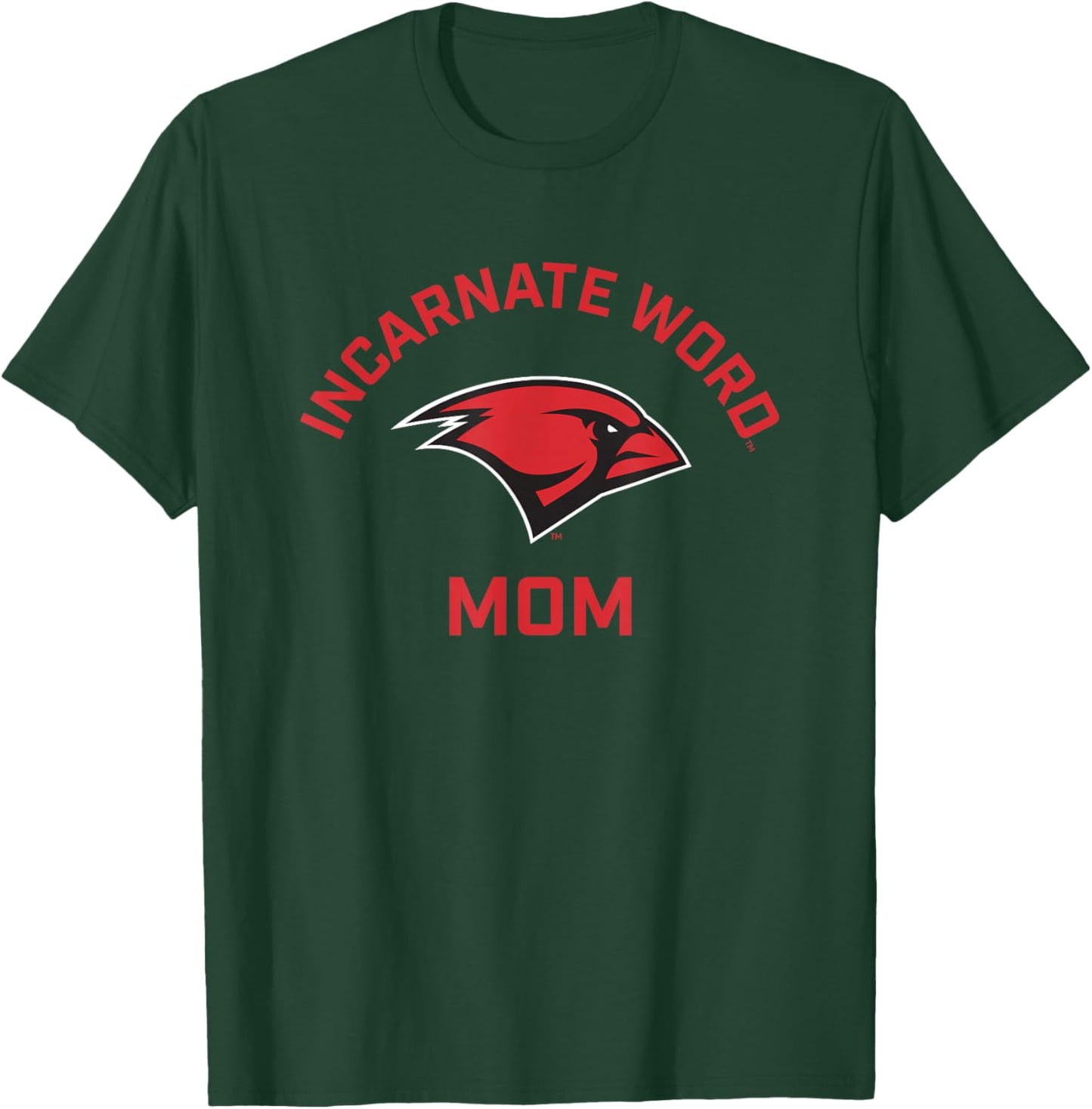 University of the Incarnate Word UIW Cardinals Arched Mom T-Shirt - T-Shirt | Forest