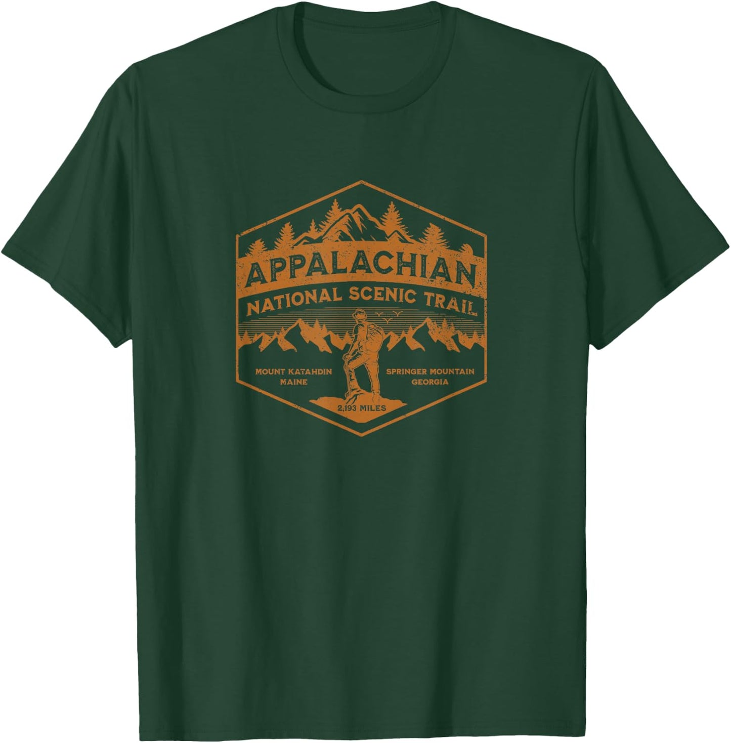 Appalachian National Scenic Trail Hiking Biking Souvenir T-Shirt - T-Shirt | Forest