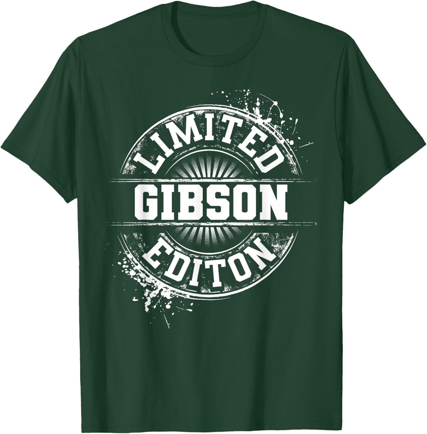 GIBSON Personalized Last Name Custom Lover Christmas Team T-Shirt - T-Shirt | Forest