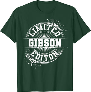 GIBSON Personalized Last Name Custom Lover Christmas Team T-Shirt - T-Shirt | Forest