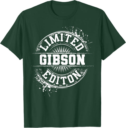 GIBSON Personalized Last Name Custom Lover Christmas Team T-Shirt - T-Shirt | Forest
