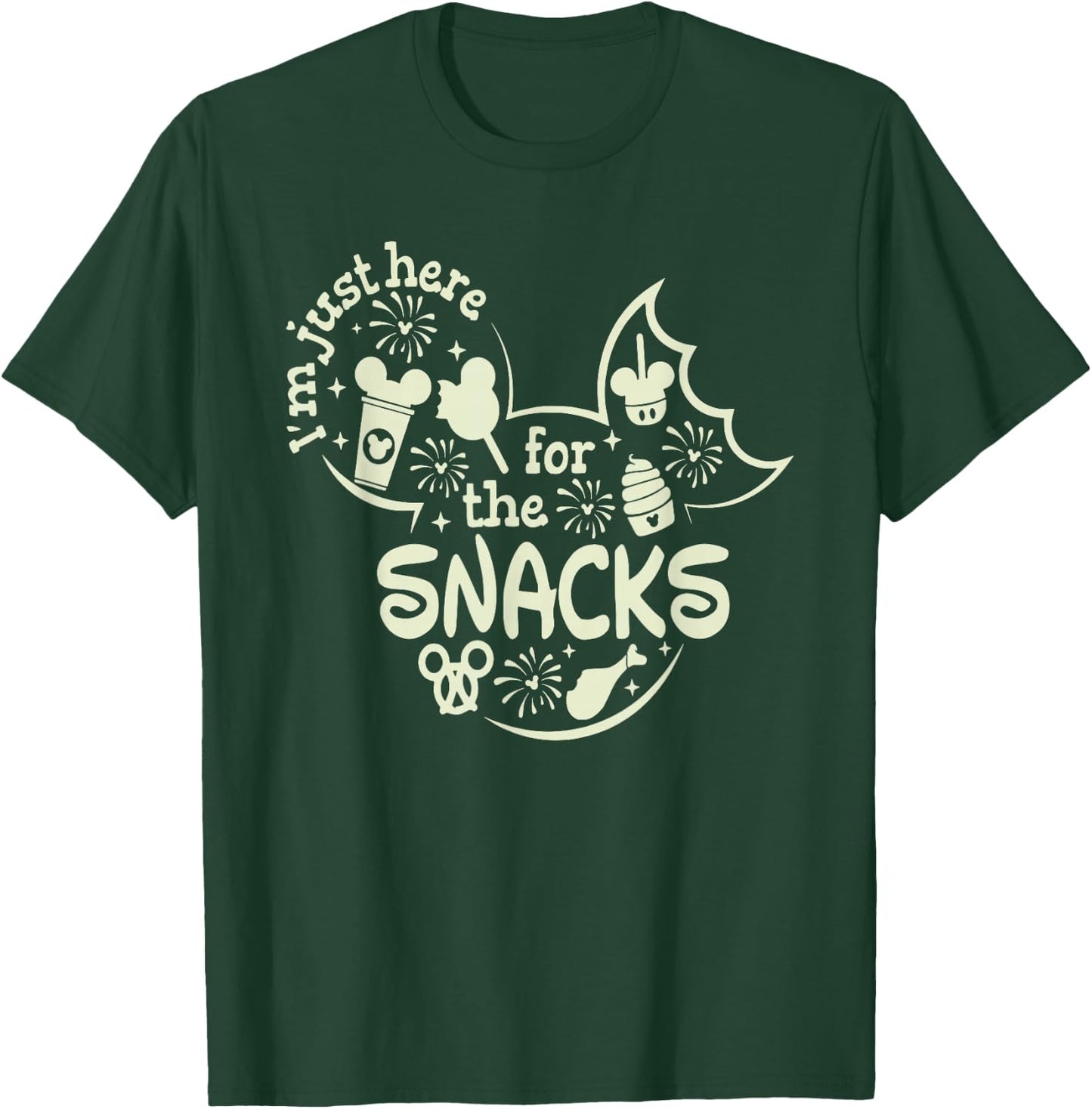 I'm Here For The Snacks, Snacks Goals T-Shirt - T-Shirt | Forest