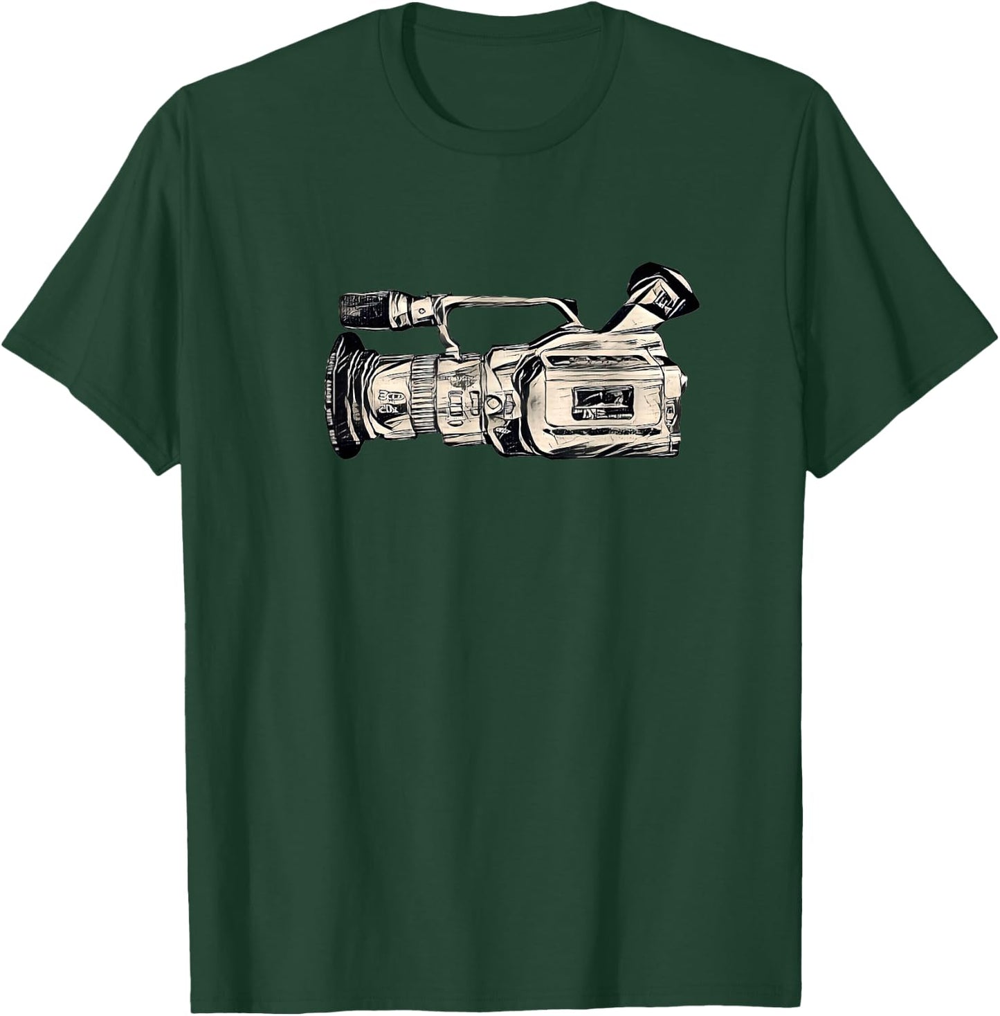 VX1000 Iconic Skateboard Video Camera T-Shirt - T-Shirt | Forest