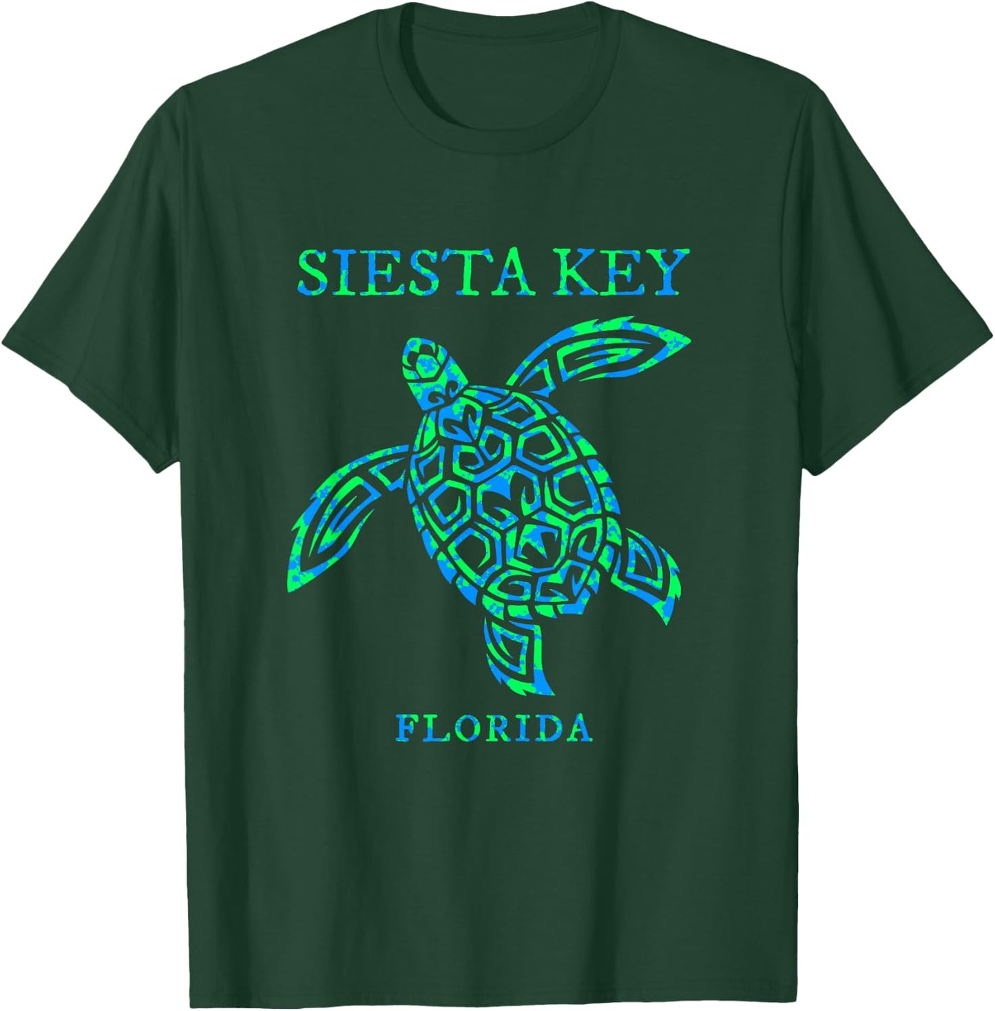Siesta Key Florida Sea Turtle Vacation Souvenir Boys Girls T-Shirt - T-Shirt | Forest