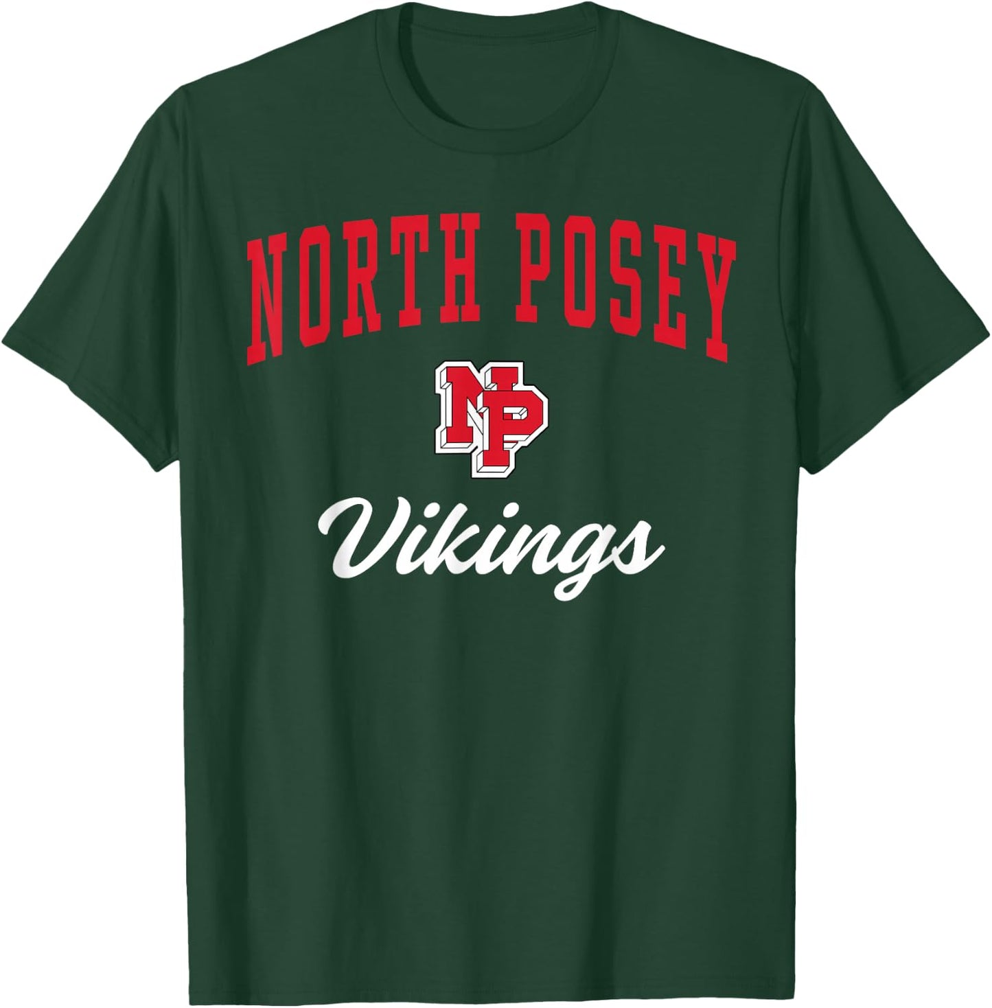 North Posey High School Vikings T-Shirt - T-Shirt | Forest