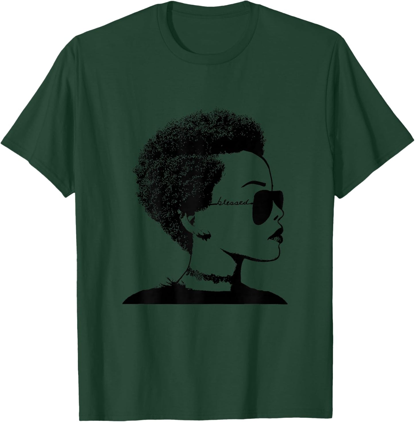 Melanin Poppin Black Girl Magic Plus Size Faith Based T-Shirt - T-Shirt | Forest