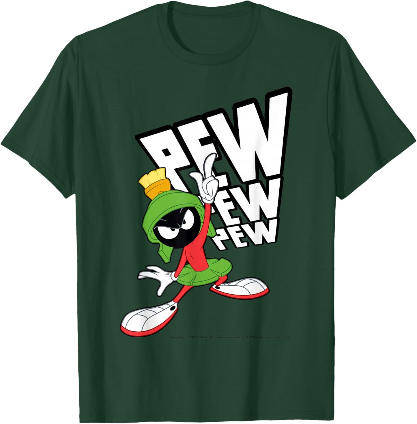 Looney Tunes Marvin The Martian Pew Pew Pew Small T-Shirt - T-Shirt | Forest