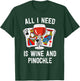 Funny Pinochle Shirt Wine And Pinochle Grandma Mom T-Shirt - T-Shirt | Forest