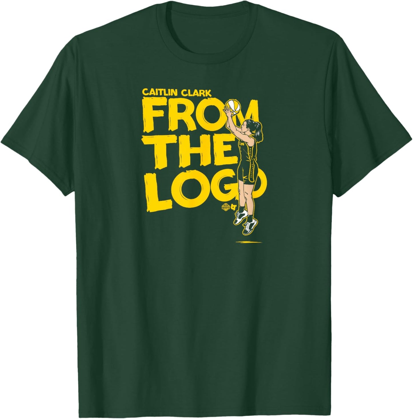 Caitlin Clark - from The Logo - Indiana Basketball T-Shirt - T-Shirt | Forest
