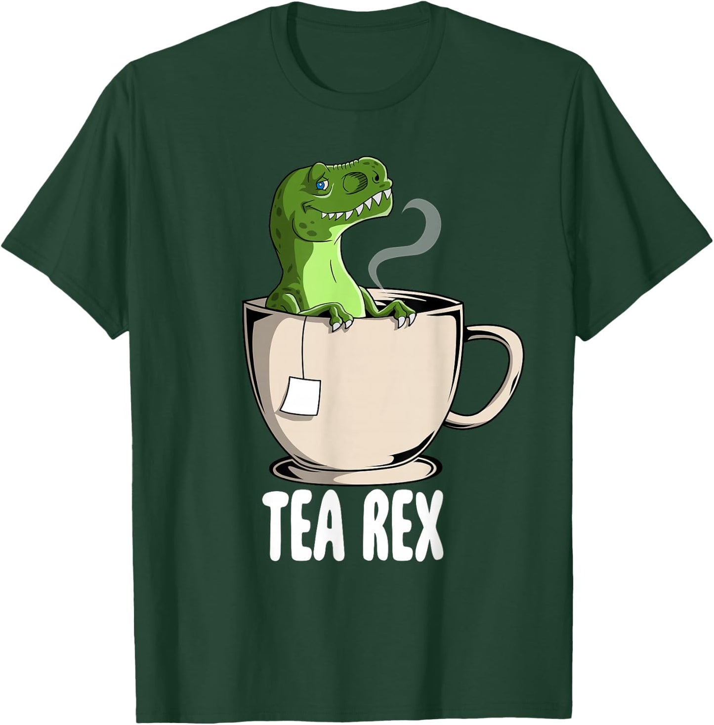 Tea Rex Shirt T-Rex Dinosaur Joke Pun Humor Funny Dino T-Shirt - T-Shirt | Forest