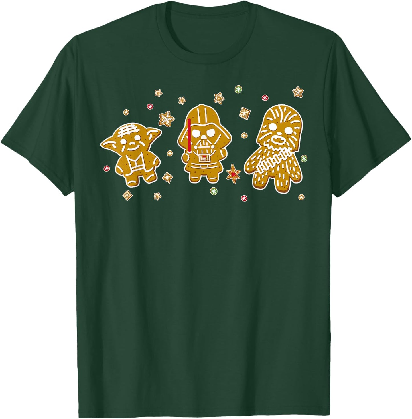 Star Wars Character Gingerbread Portrait T-Shirt - T-Shirt | Forest