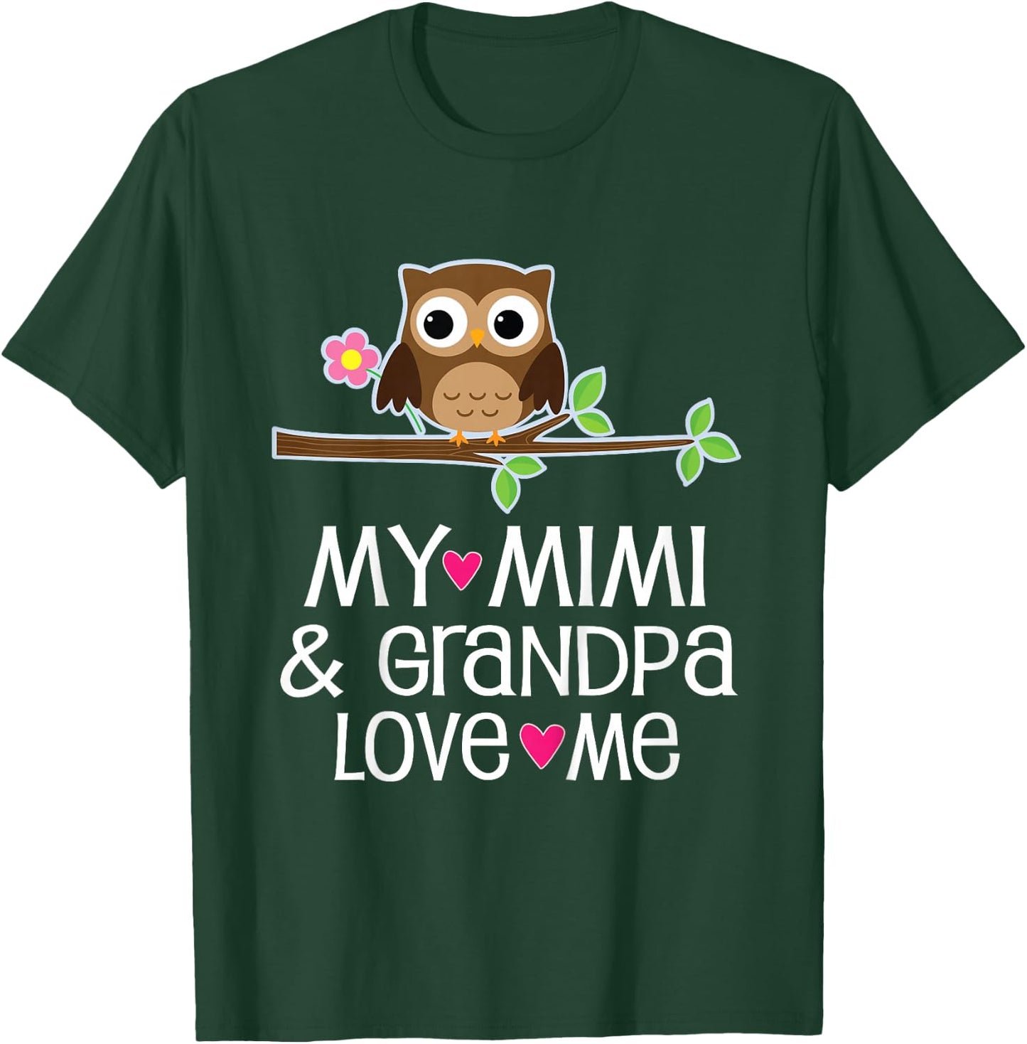 Mimi and Grandpa Love Me T-Shirt - T-Shirt | Forest