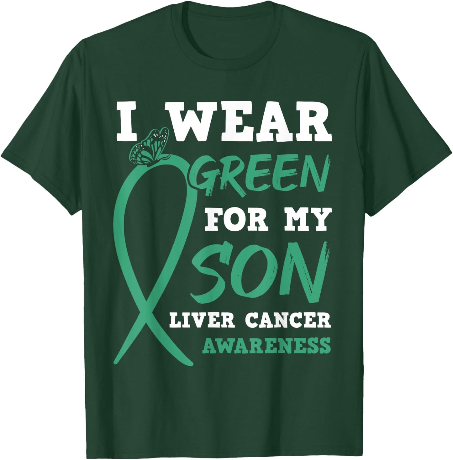 Liver Cancer Awareness Primary Hepatic Mom Dad Parents Gift T-Shirt - T-Shirt | Forest