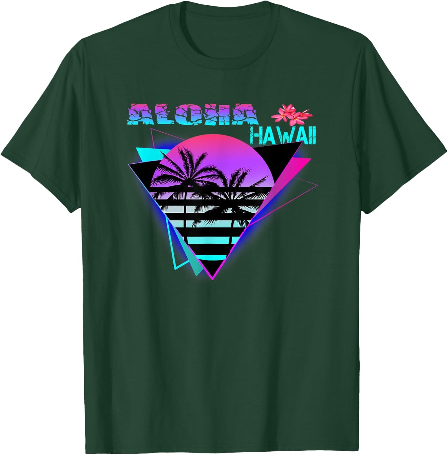 Aloha Hawaii Island Palm Beach Women Kids T-Shirt - T-Shirt | Forest