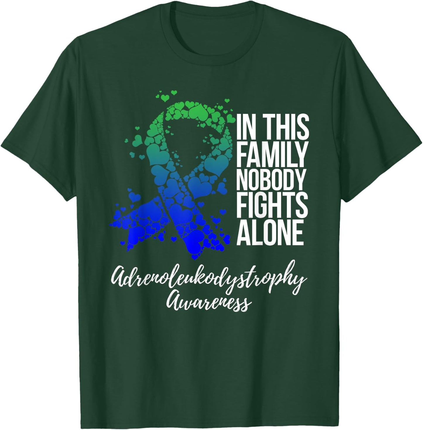 Family Support ADL Adrenoleukodystrophy Awareness T-Shirt - T-Shirt | Forest