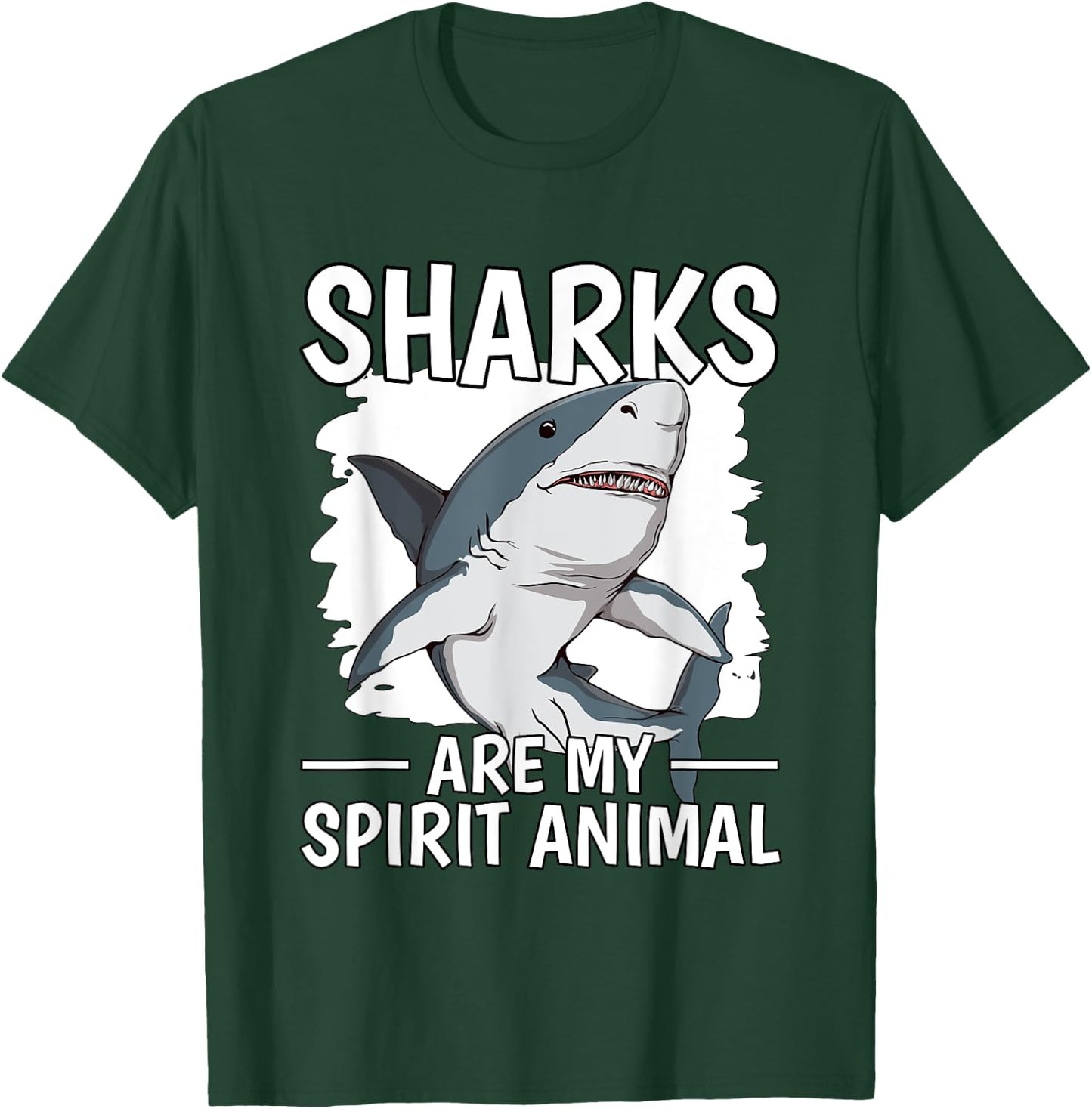 Shark Quote Sharks Are My Spirit Animal Sharks T-Shirt - T-Shirt | Forest