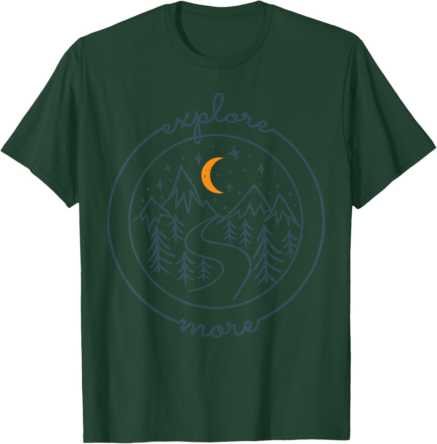 Explore More Adventure Camping Camper Hiking Outdoor Gift T-Shirt - T-Shirt | Forest