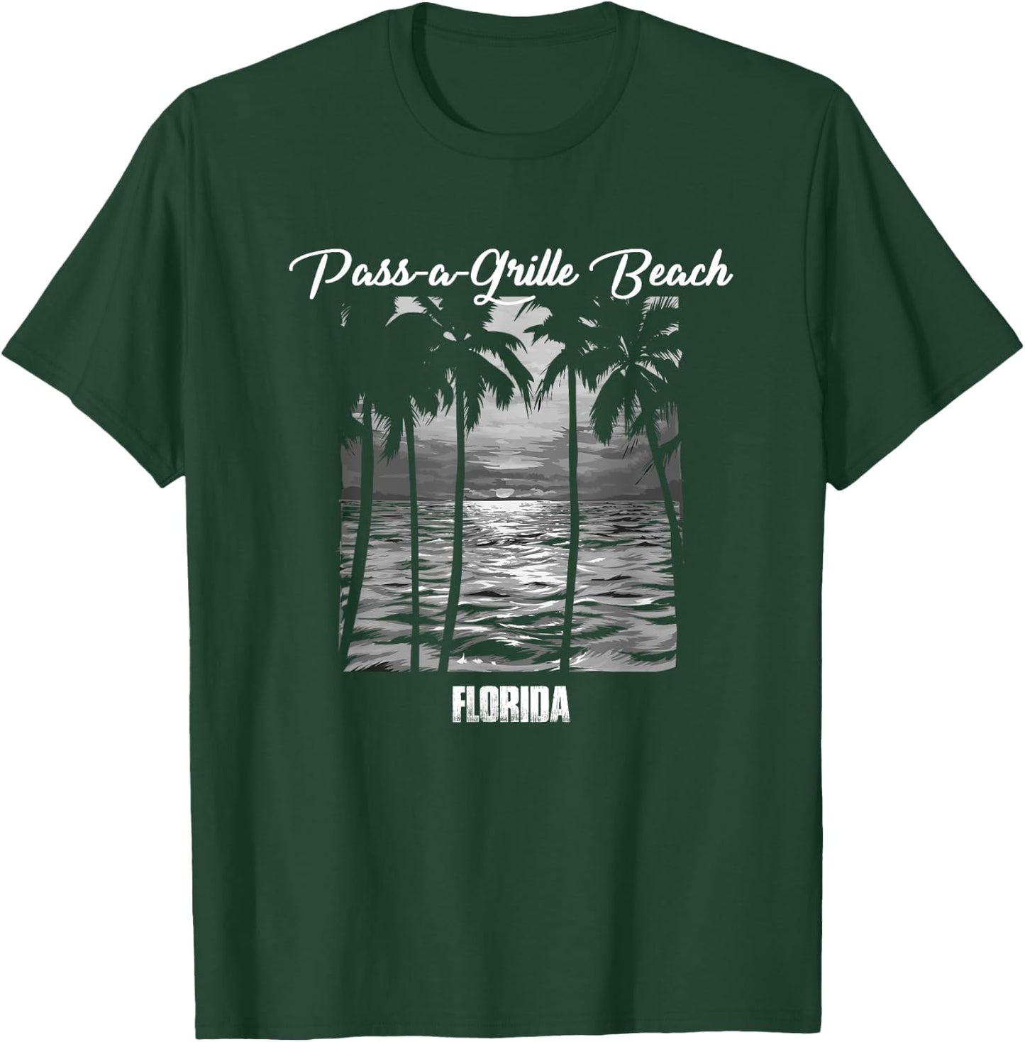 Pass-a-Grille Beach Souvenir - Florida Reminder Women Kids T-Shirt - T-Shirt | Forest