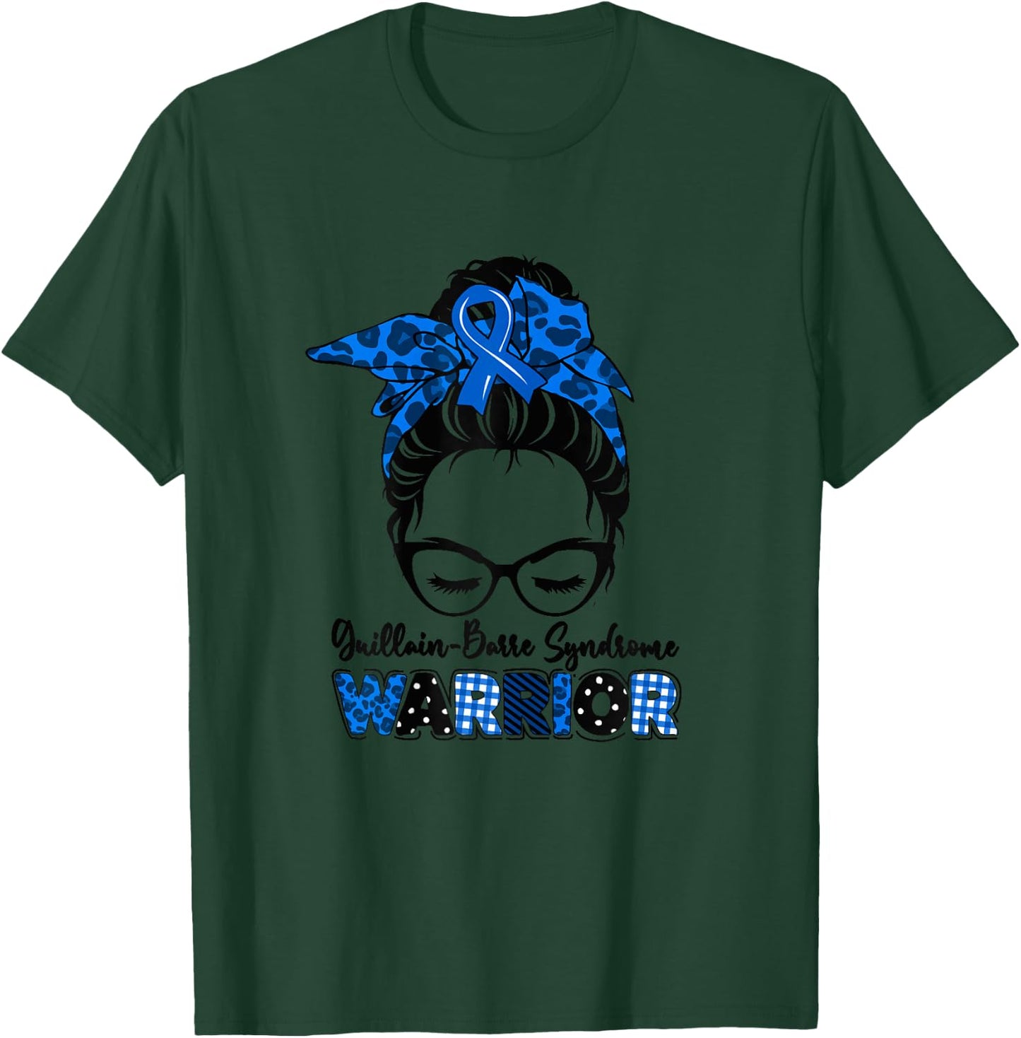 dPX3 Guillain Barre Syndrome Awareness Month Warrior T-Shirt - T-Shirt | Forest