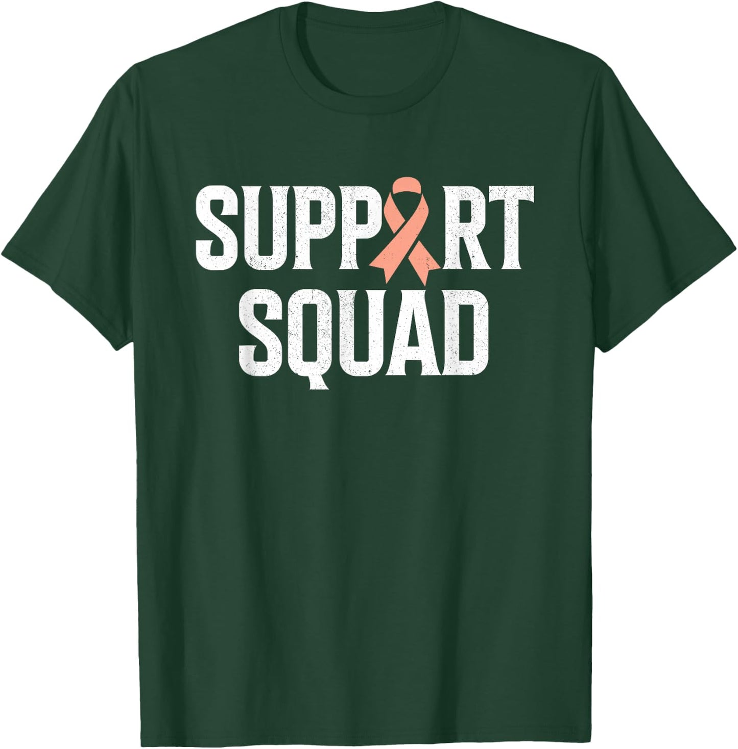 Support Squad Support Uterine Cancer Awareness T-Shirt - T-Shirt | Forest