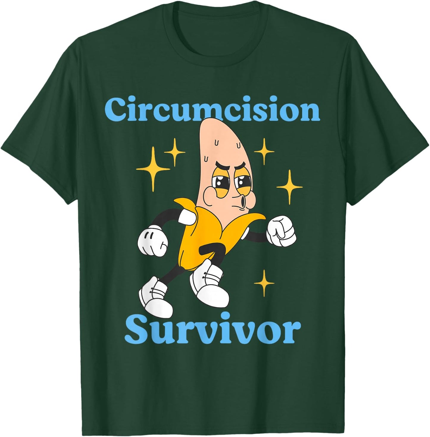 Retro Circumcision Survivor Funny Adult Humor Religious T-Shirt - T-Shirt | Forest