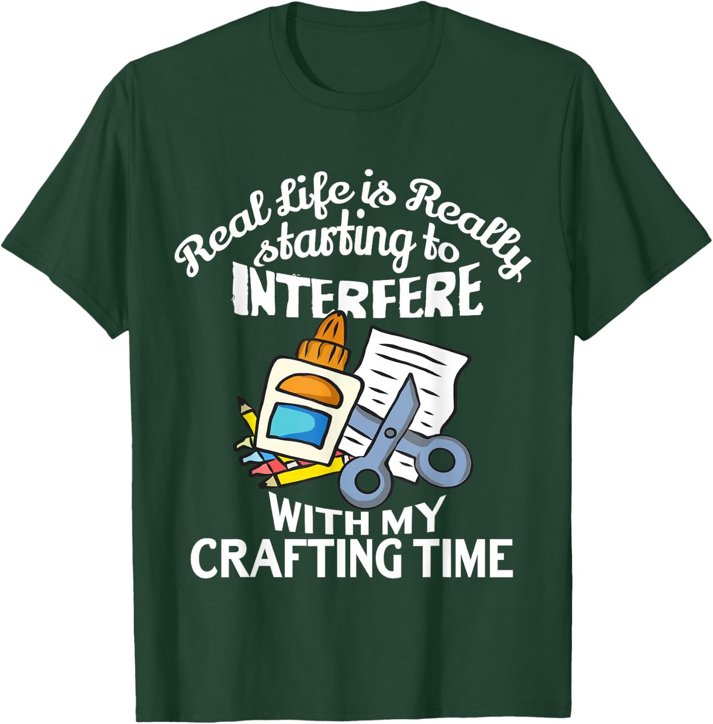 Crafting Gifts For The Women Girls Adults Crafters Crafter T-Shirt - T-Shirt | Forest