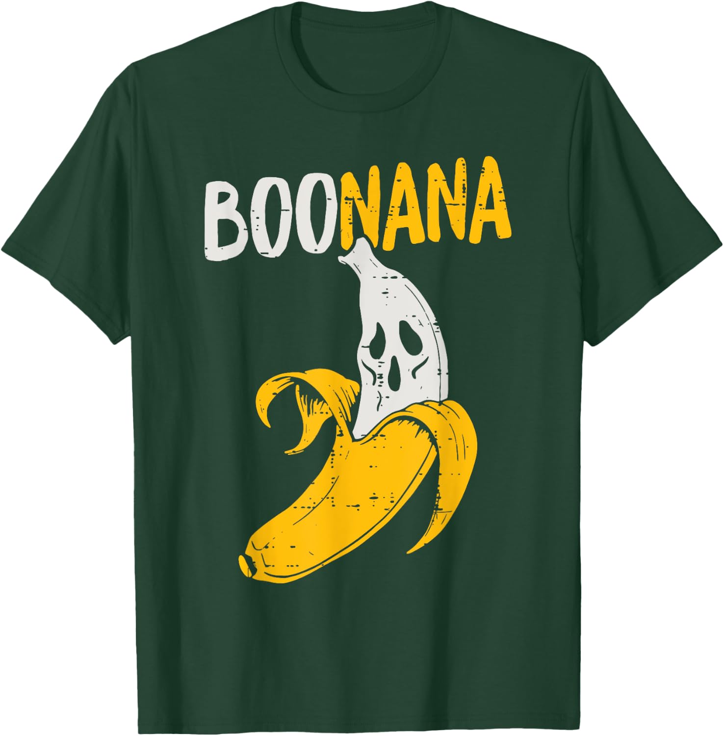 Cute Ghost Banana Halloween Costume Funny Kids Women Boonana T-Shirt - T-Shirt | Forest