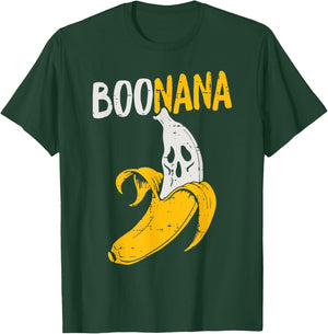 Cute Ghost Banana Halloween Costume Funny Kids Women Boonana T-Shirt - T-Shirt | Forest