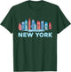 New York City NY NYC Fish Skyline Funny Fishing Pride Gift T-Shirt - T-Shirt | Forest