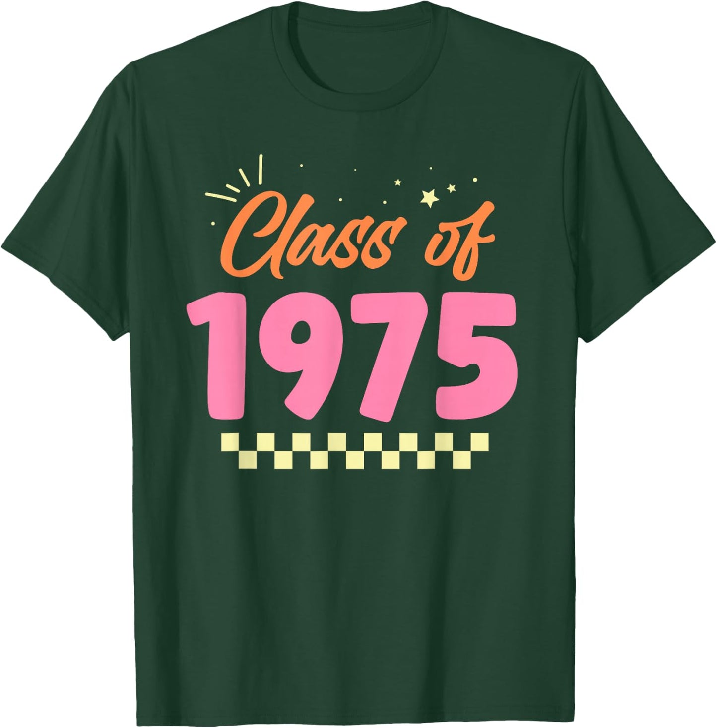 Class Of 1975 School Graduation Meetup Reunion T-Shirt - T-Shirt | Forest