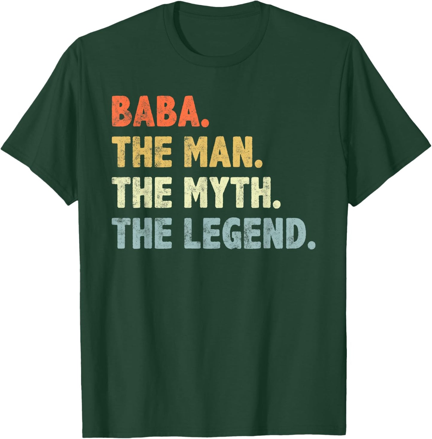 Baba The Man Myth Legend Father’s day Gift Papa Grandpa T-Shirt - T-Shirt | Forest