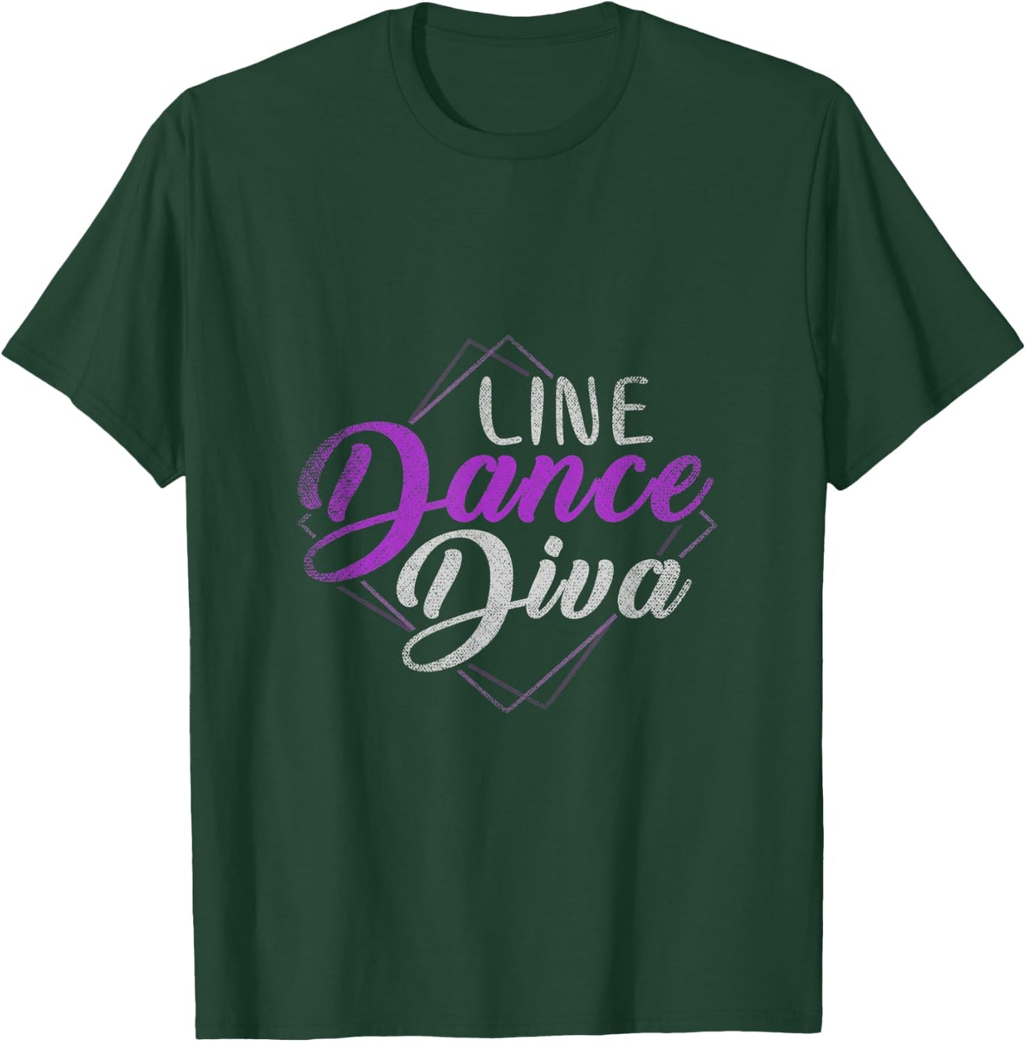 Line Dance Diva Line Dancing T-Shirt - T-Shirt | Forest